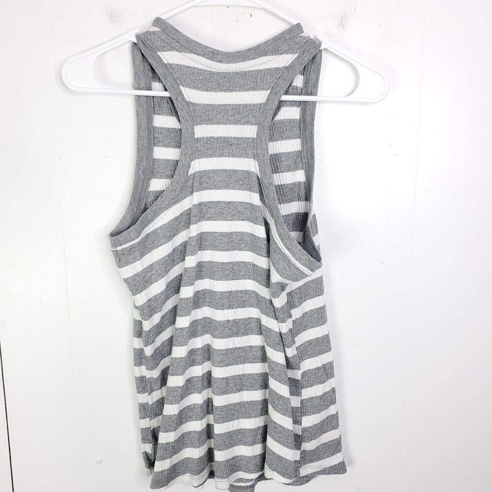 Eddie Bauer Shirt Womens Large Travex High Neck Striped Ribbed Casual Summer - Picture 8 of 8
